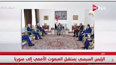 فيديو| السيسي لمبعوث الأمم المتحدة: مصر لن تدخر وسعًا لوقف معاناة الشعب السوري