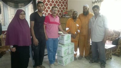 توزيع 100 كرتونه رمضانية بوحدة تكافؤ الفرص بـ تعليم بني سويف 