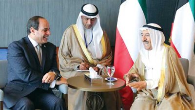 تفاصيل مكالمة الرئيس السيسي وأمير الكويت