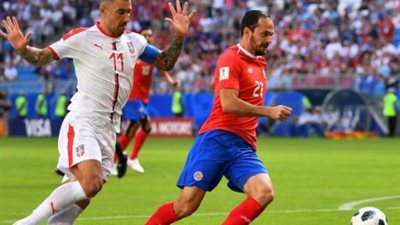 كوستاريكا تسيطر على أول ربع ساعة أمام صربيا في كأس العالم 2018