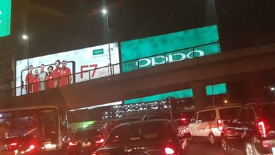 صور| تكدسات مرورية في ميدان عبد المنعم رياض خلال ثالث أيام عيد الفطر 2018