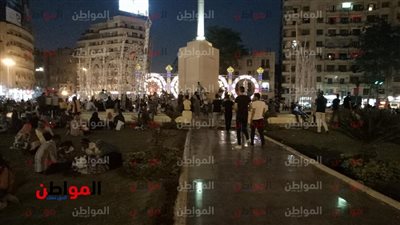 فيديو وصور| سهر داخل ميدان التحرير في ثالث ايام عيد الفطر 2018