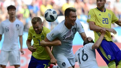 سيطرة سويدية في أول ربع ساعة أمام كوريا الجنوبية في كأس العالم 2018