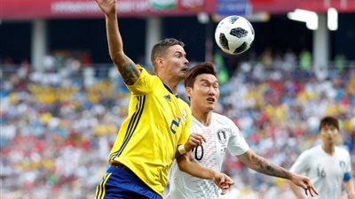 خطورة سويدية وإصابة كورية تزين أول نصف ساعة بين السويد وكوريا الجنوبية بكأس العالم 2018