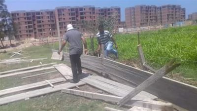 صور| أمن دمياط يشن حملة مكبرة لرفع التعديات على الأراضى الزراعية