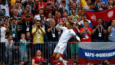 رونالدو ينفرد بصدارة ترتيب هدافي كأس العالم 2018