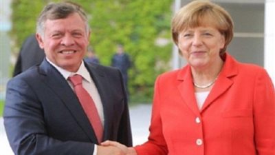 اللاجئين السوريين على رأس مباحثات ميركل مع الملك عبد الله الثاني