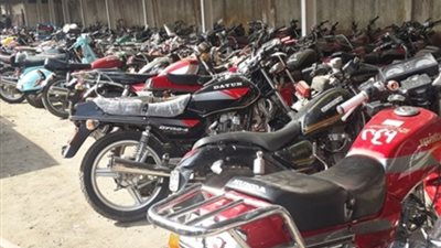 ضبط 759 مخالفة دراجات بخارية بدون لوحات بالمحافظات
