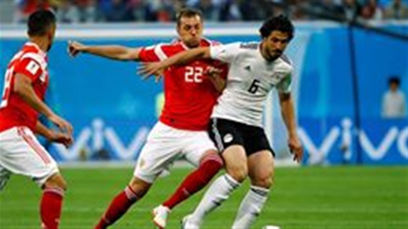 منتخب مصر أمام روسيا