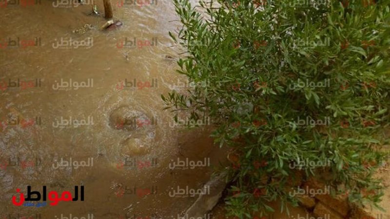 انفجار ماسورة مياه