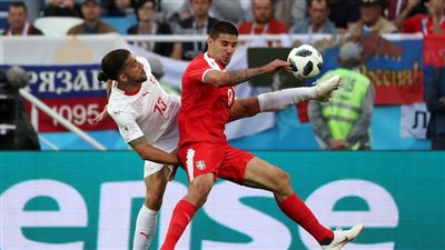فيديو..الدقيقة 65 من الشوط الثاني والتعادل يسيطر علي مباراة سويسرا وصربيا 