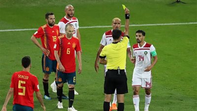 المغرب أكثر منتخب تلقى بطاقات صفراء في المونديال