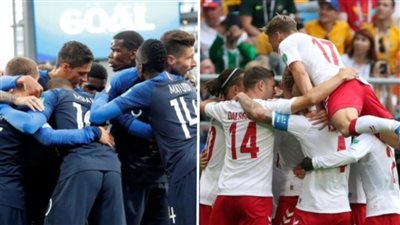 إنفوجراف.. التاريخ ينحاز للدنمارك في مواجهة الديوك الفرنسية