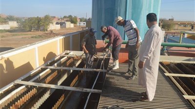 فيديو.. لحظة غسيل محطات مياه الشرب بـ