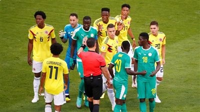 التعادل السلبي يحسم نتيجة الشوط الأول لمباراة السنغال وكولومبيا 
