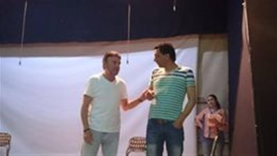 صور| أحمد سلامة يواصل بروفات عرض 