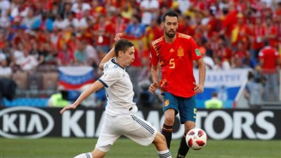   التعادل الإيجابي مستمر بين إسبانيا وروسيا بعد مرور 60 دقيقة