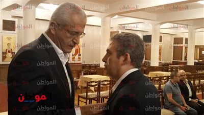 صور| بدء عزاء الموسيقار الراحل ميشيل المصري