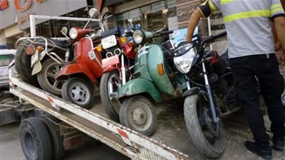 صور| تنفيذ 6000 حكم قضائى وضبط 270 دراجة نارية فى حملة أمنية بـ الغربية