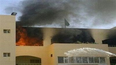 السيطرة على حريق بمدرسة محرم بك الثانوية ووصول المعمل الجنائى للمعاينة