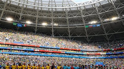حضور جماهيري مقبول لمباراة المكسيك والبرازيل في ثمن نهائي المونديال 