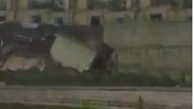 فيديو| انهيارأرضي في الصين دون معرفة السبب 