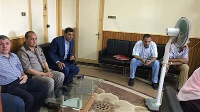 صور.. اجتماع تنفيذى بـ مدينة شربين للتصدى لـ ظاهرة تعديات الأراضى