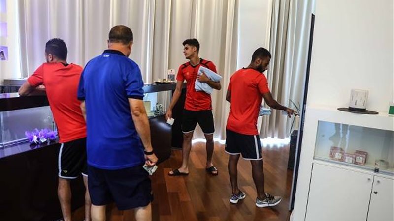 تدريبات ثلاثي الاهلى
