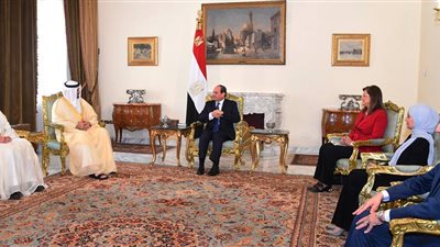 السيسي يستقبل وفداً وزارياً من دولة الإمارات العربية