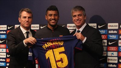 عرض صيني يهدد بقاء باولينهو مع برشلونة