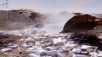 صور.. حملة مكبرة لإزالة التعديات على الأراضى بـ