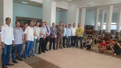صور.. رئيس جامعة المنوفية يتابع اختبارات القدرات بـ