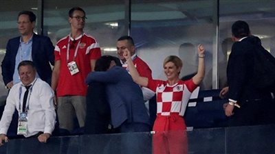 رئيس كرواتيا تهنئ بلادها عقب التغلب على روسيا 