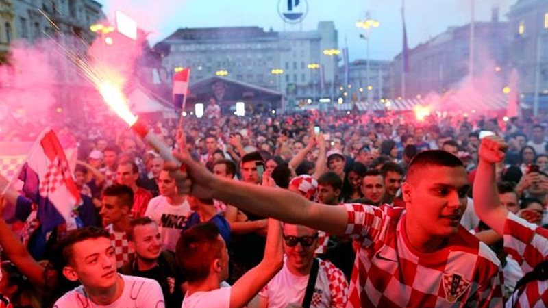 جماهير كرواتيا تحتفل
