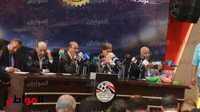 صور.. مراسم قرعة الدوري المصري 