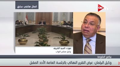فيديو.. وكيل البرلمان: عرض التقرير النهائي لبرنامج الحكومة فى الجلسة العامة الأحد المقبل  