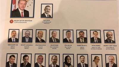 أردوغان يعلن عن تشكيل الحكومة التركية الجديدة