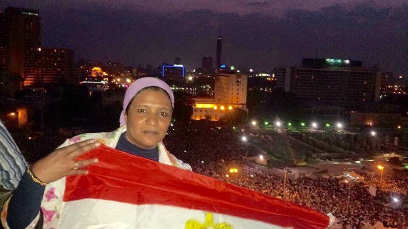 نجلاء أبو المجد أثناء