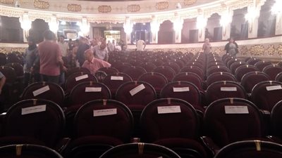 صور.. استعدادات حفل تكريم الفنان الراحل حسين رياض وعبد الرحمن أبو زهرة
