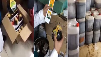 فيديو.. ضبط مصنع يحول زيوت السيارات لـ 