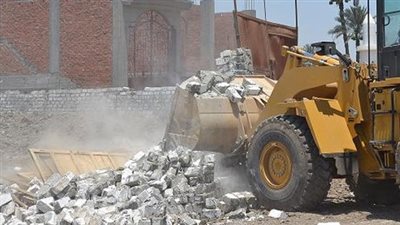حملة لإزالة تعديات على أراضى أملاك الدولة بـ