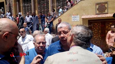 صور.. أبورجيلة  يشارك شوبير أحزانه في وفاة والد زوجته