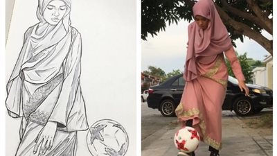 فيديو| فتاة محجبة 