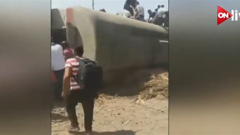 انقلاب قطار الصعيد