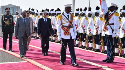 صور.. لحظة بلحظة.. الرئيس السيسي في السودان لتقوية مسارات التعاون الثنائي
