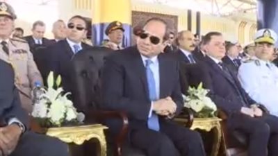 الرئيس عبدالفتاح السيسى فى حفل الكليات العسكرية: ألهمنا الشعوب التى تكافح 