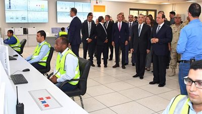  السيسي يشهد افتتاح محطة كهرباء وادى النطرون عبر الفيديو كونفرس