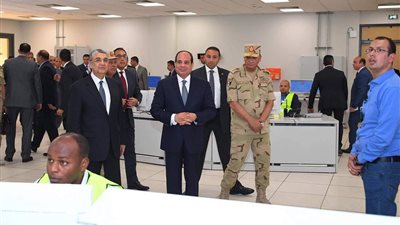 اللواء مجدى حجازى يفتتح محطة بنبان فى أسوان والرئيس يشهد عبر الفيديو كونفرانس