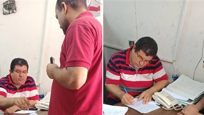 صور.. رئيس حى الخليفة يعقد اللقاء الأسبوعى لسماع مشاكل المواطنين