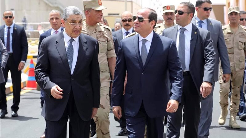 وزير الكهرباء - السيسي